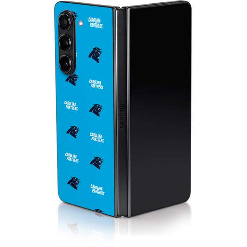 NFL Carolina Panthers Blitz Series Galaxy Z Fold5 5G Skin